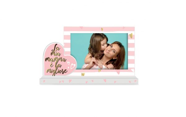 Cornice Portafoto con Cuore La mia mamma è la migliore