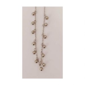 Collana in acciaio con sfere pendenti