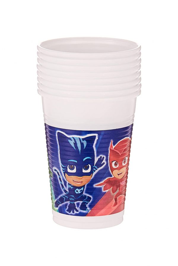 8 Bicchieri in plastica Pjmasks 200ml