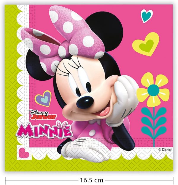 20pz Tovaglioli Minnie 33x33cm - immagine 3