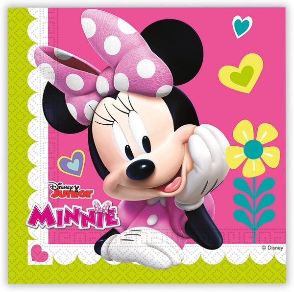20pz Tovaglioli Minnie 33x33cm - immagine 2