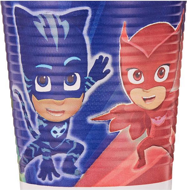 8 Bicchieri in plastica Pjmasks 200ml - immagine 2