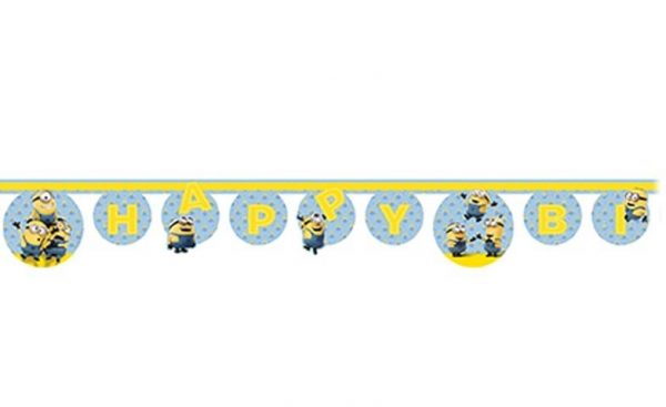 Festone Minions Happy Birthday 2mt - immagine 2
