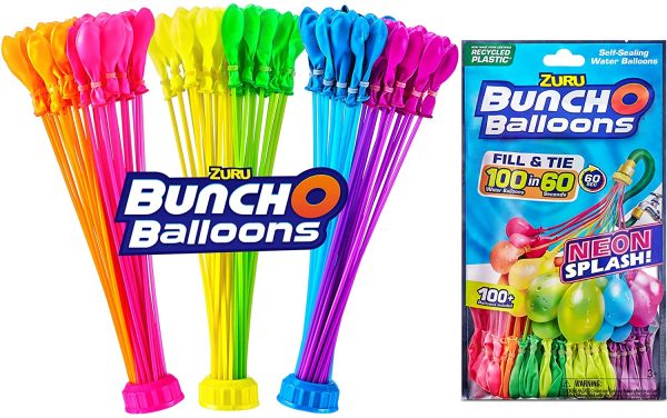 Bunch Balloons 100 gavettoni con colori Neon autosigillanti - immagine 4