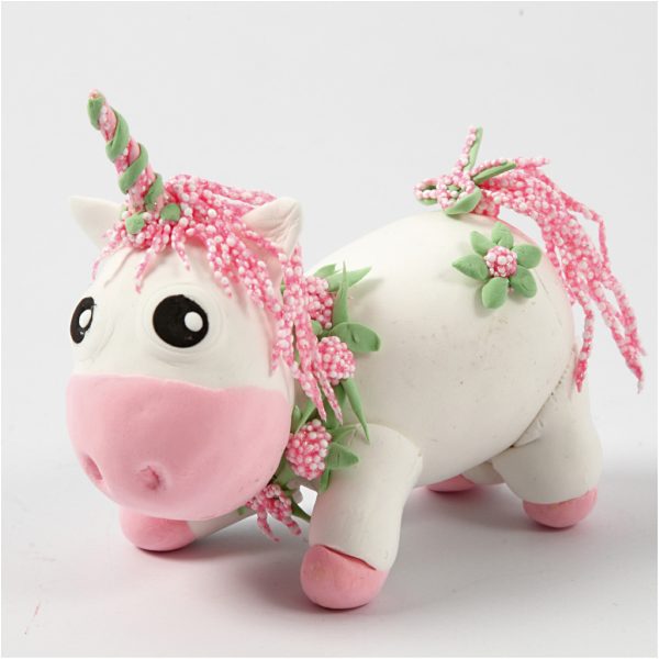 Silk Clay Funny Friends Unicorn Baby Blanca Kit per realizzare un personaggio - immagine 2