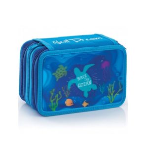 Next Dream Astuiccio 3 Zip Blu Save The Ocean