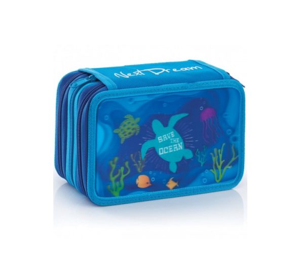 Next Dream Astuiccio 3 Zip Blu Save The Ocean