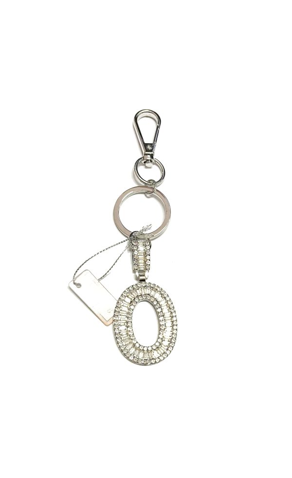 Portachiavi in ​​Metallo Lettera O con strass