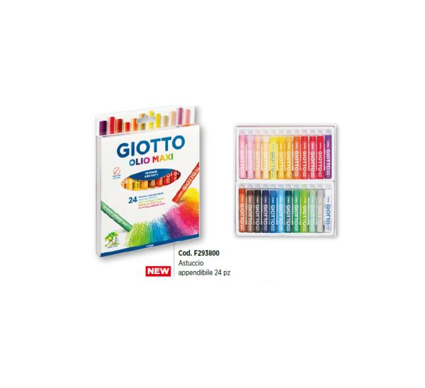 Giotto 293800 Pastelli ad Olio Maxi Confezione 24 pezzi - immagine 2
