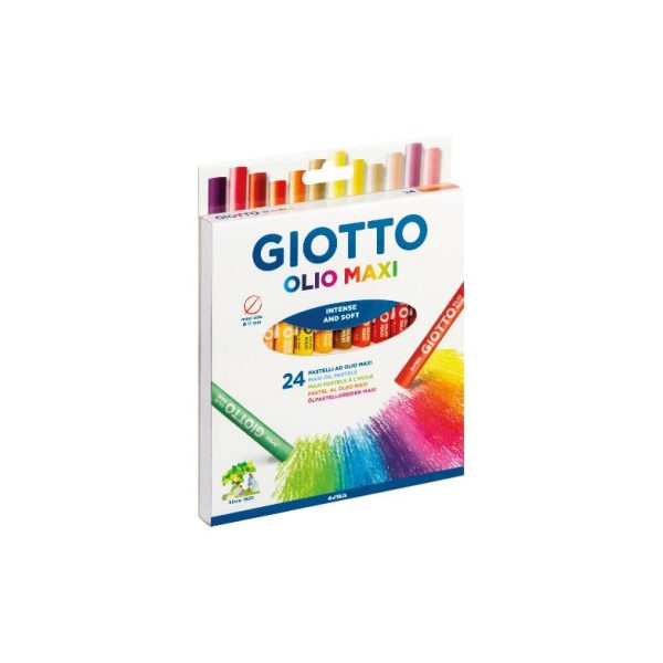 Giotto 293800 Pastelli ad Olio Maxi Confezione 24 pezzi