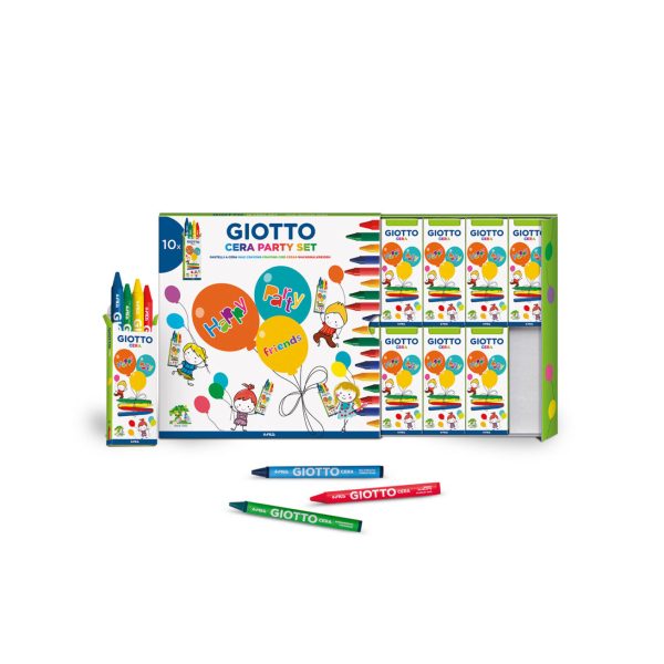 Giotto F311000 Cera Set Party Pastelli a cera 10 Astucci