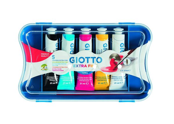 Giotto Fila Scatola 5 tubi tempera 21 ml Extra Fine