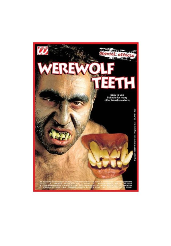 Widmann 4094F Dentiera in lattice Lupo Mannaro Halloween