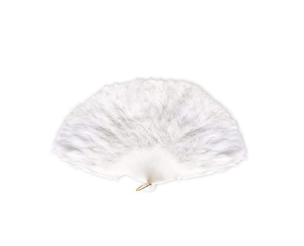 Widmann 4715W Ventaglio in Piume Bianco Donna