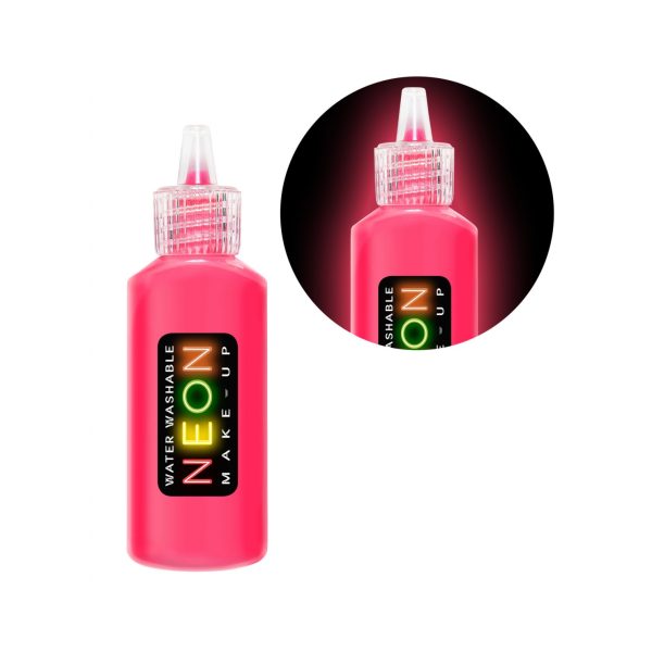 Make-up Rosa Fluorescente in Flacone Dispenser 18g Lavabile ad Acqua - immagine 2