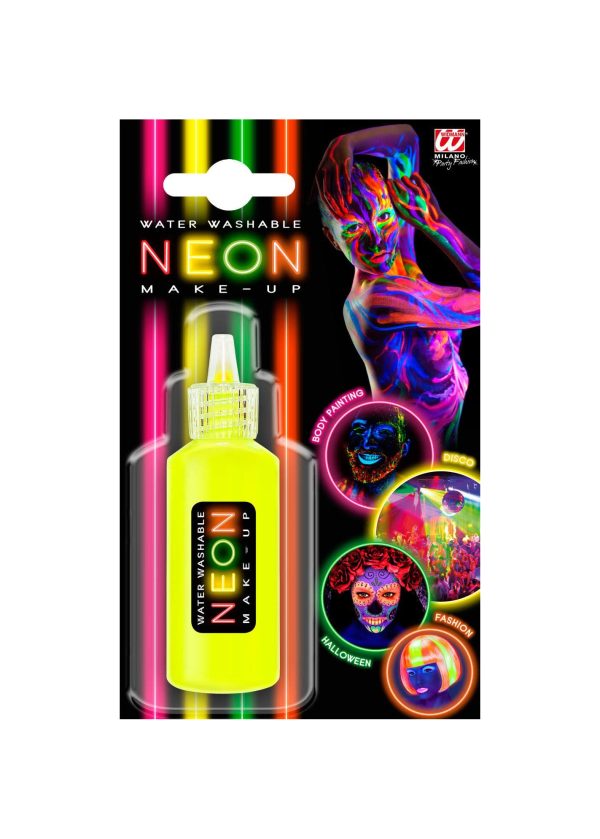 Make-up Giallo Fluorescente in Flacone Dispenser 18g Lavabile ad Acqua