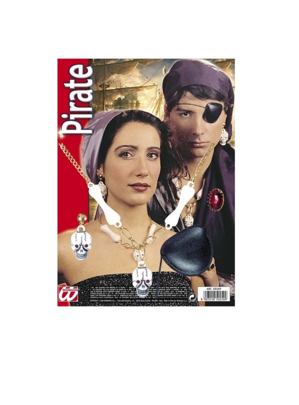 Widmann 5025P Set Accessori per Costume Pirata e Piratessa