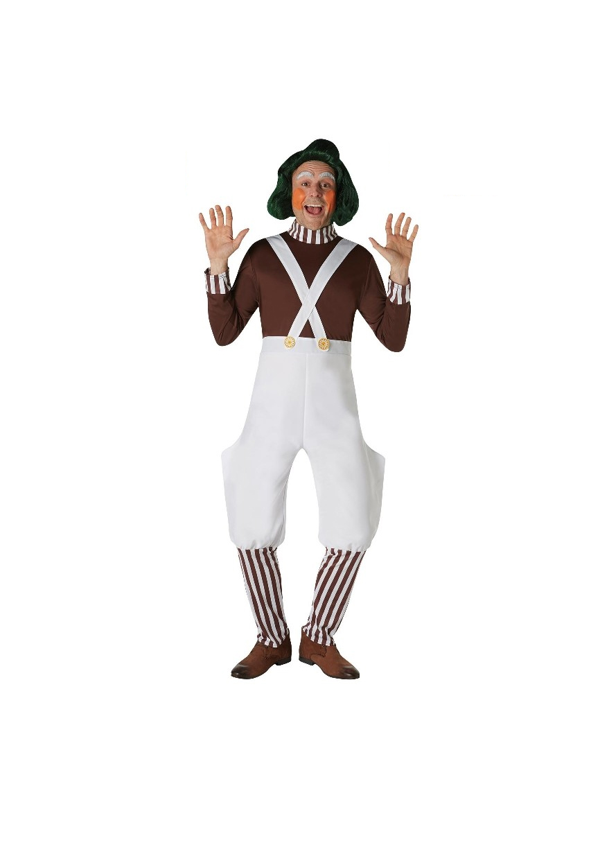 Costume Oompa Loompa Taglia Small Willy Wonka e la fabbrica di cioccolato -  Trilli Party