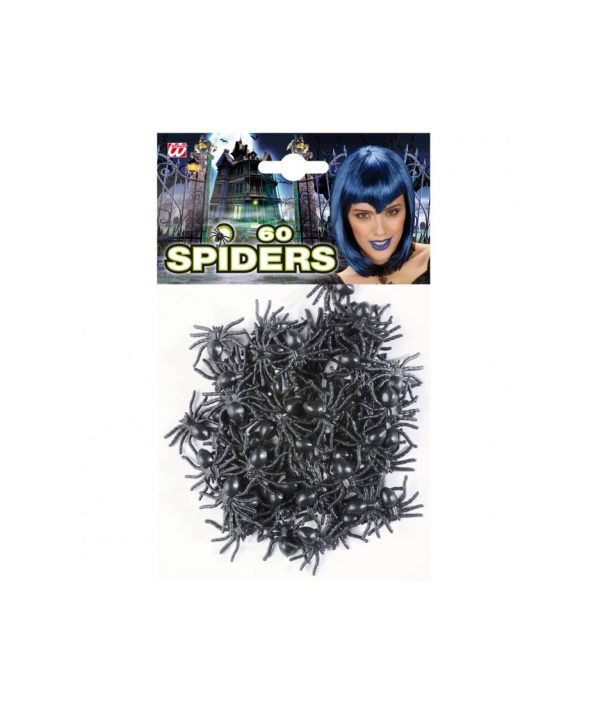 Halloween Widmann Set 60 Ragni in plastica