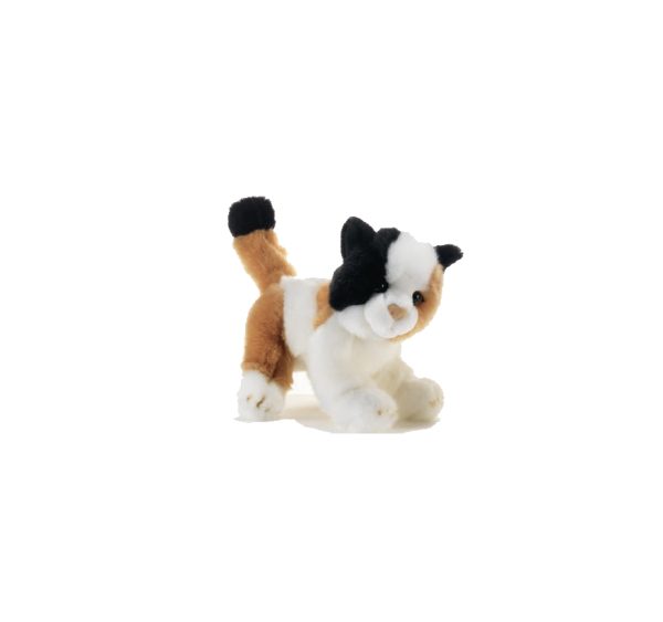 Peluche Gatto a macchie L.23cm H. 18cm