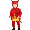 Costume Bambini Diavoletto Taglia 1-3 Anni 90-104cm