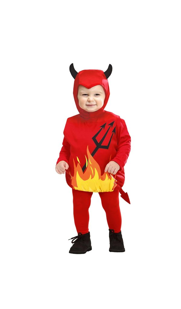 Costume Bambini Diavoletto Taglia 1-3 Anni 90-104cm