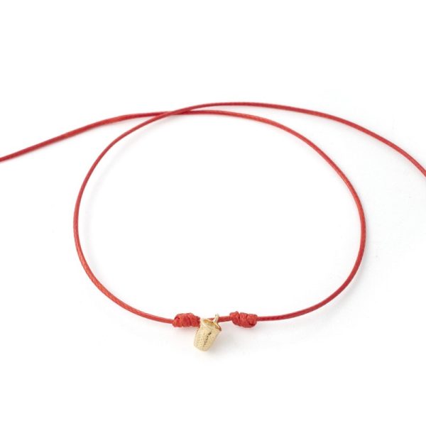 Bracciale Portafortuna Il Filo magico Ditale 0.6cm - Dona € 1 Vitas Onlus