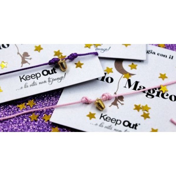 Bracciale Portafortuna Il Filo magico Ditale 0.6cm - Dona € 1 Vitas Onlus - immagine 10