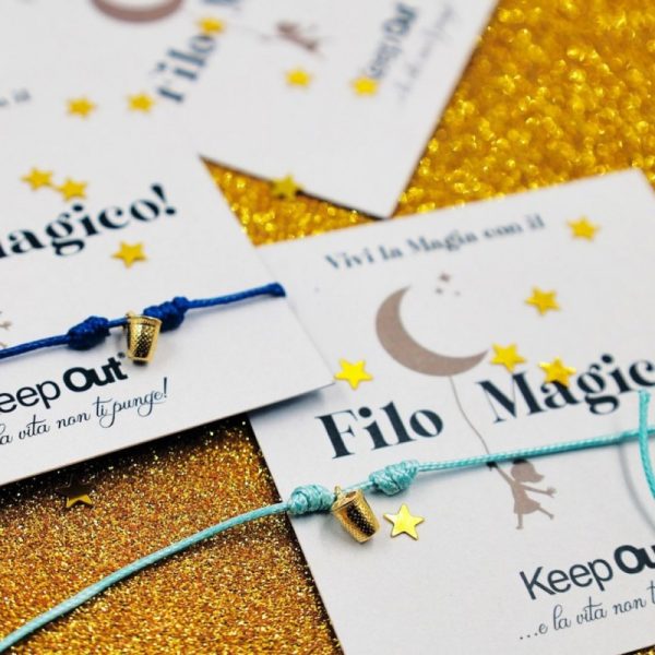 Bracciale Portafortuna Il Filo magico Ditale 0.6cm - Dona € 1 Vitas Onlus - immagine 9