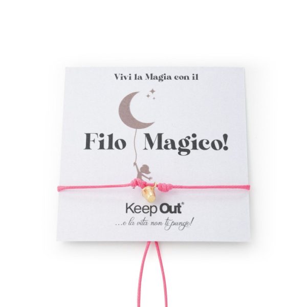 Bracciale Portafortuna Il Filo magico Ditale 0.6cm - Dona € 1 Vitas Onlus - immagine 2