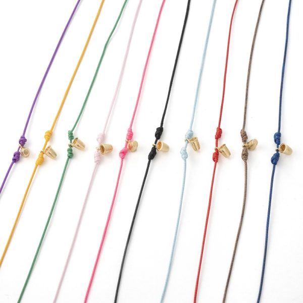 Bracciale Portafortuna Il Filo magico Ditale 0.6cm - Dona € 1 Vitas Onlus - immagine 4