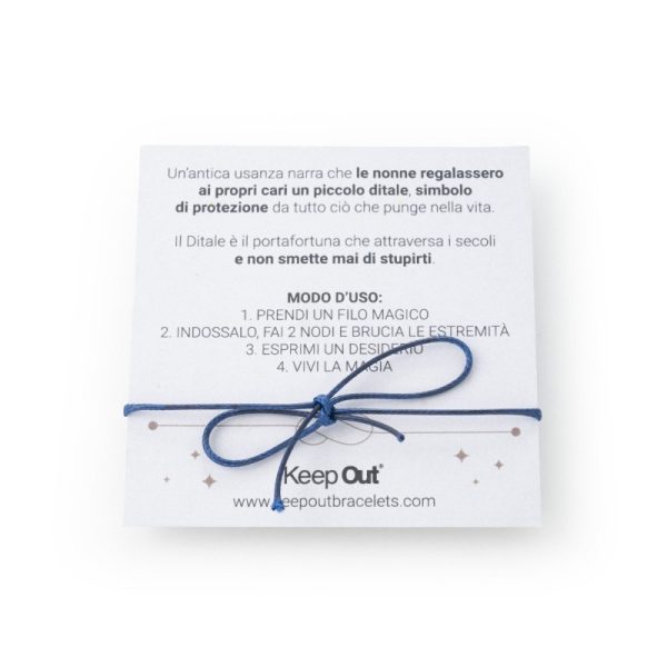Bracciale Portafortuna Il Filo magico Ditale 0.6cm - Dona € 1 Vitas Onlus - immagine 5