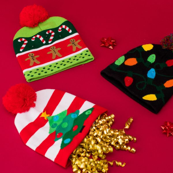 Cappello natalizio con luci LED It's Christmas Time - immagine 3