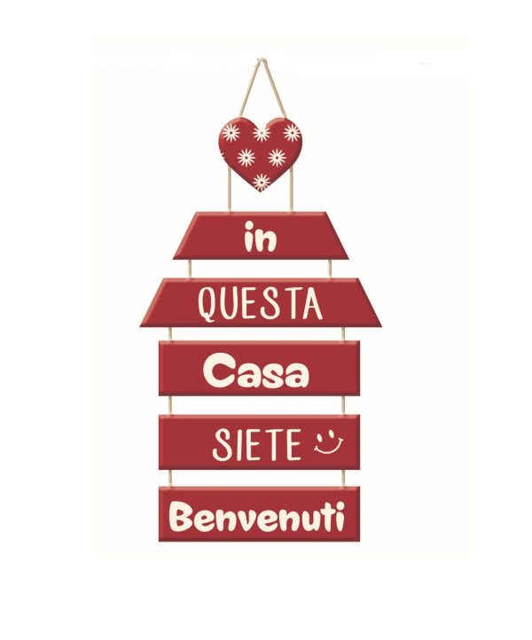 Targa in legno Benvenuti