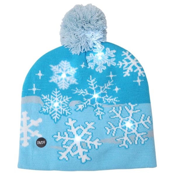 Cappello natalizio con luci LED Snow