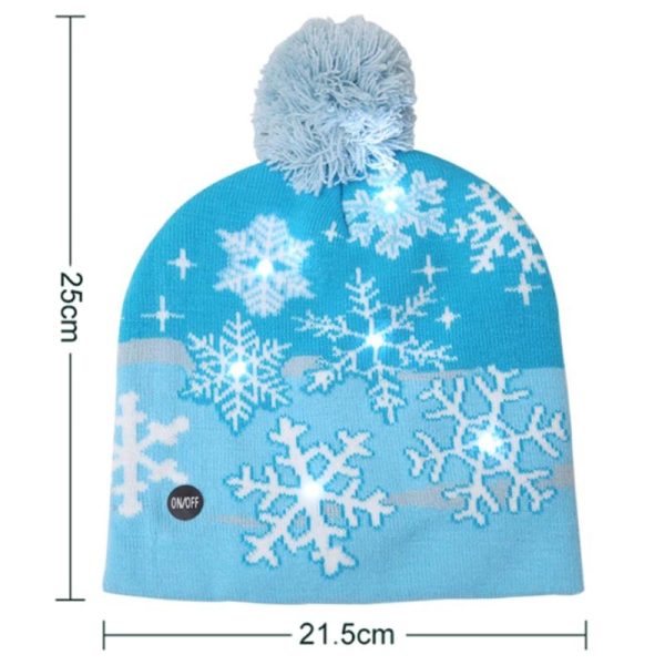 Cappello natalizio con luci LED Snow - immagine 5