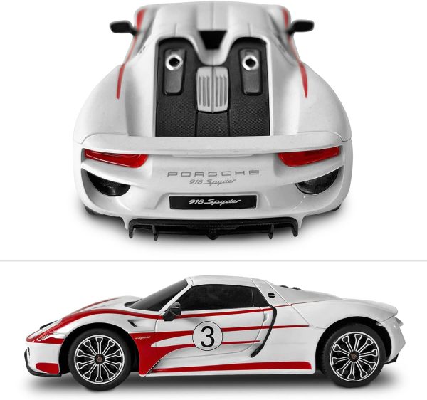 Rastar Porsche 918 Racing 2.4GhZ Modello 1: 24 fino a 8 km/h di Velocità - immagine 4