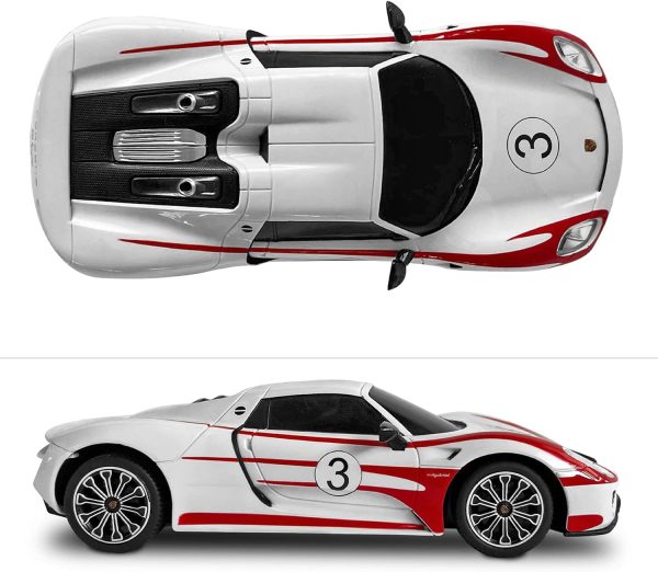 Rastar Porsche 918 Racing 2.4GhZ Modello 1: 24 fino a 8 km/h di Velocità - immagine 5