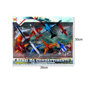 Set 8 aerei da combattimento 12x9cm