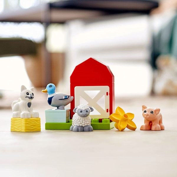 LEGO 10949 DUPLO Town Gli Animali della Fattoria Età 2+ - immagine 6