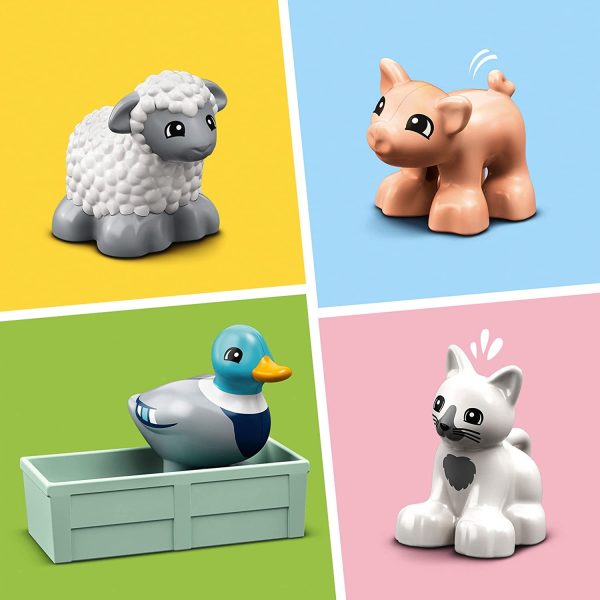 LEGO 10949 DUPLO Town Gli Animali della Fattoria Età 2+ - immagine 8