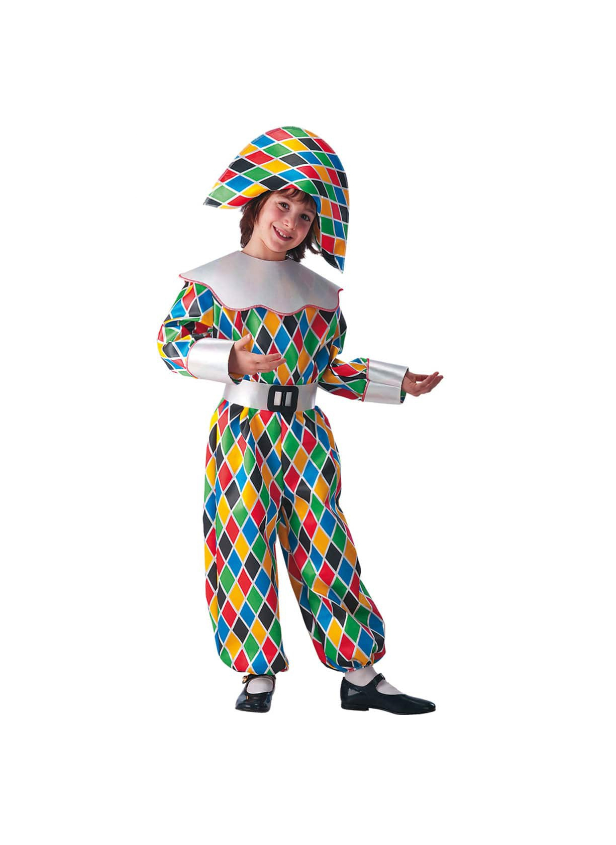 Costume Carnevale da Arlecchino Taglia 4 - 5 anni - Trilli Party