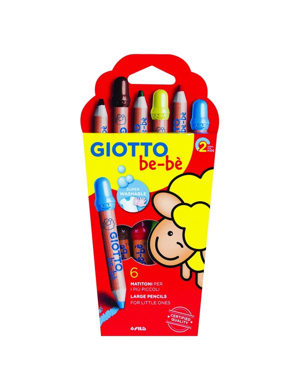 Giotto Matitoni be-bè 6pz Super Washable Matite colorate