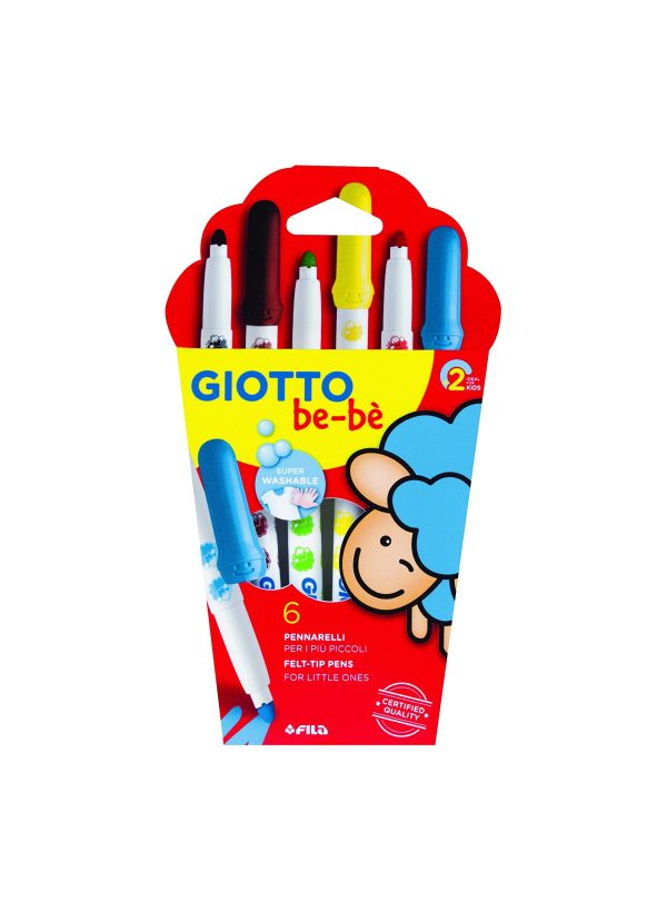 Giotto Pennarelli be-bè 6pz Super Washable