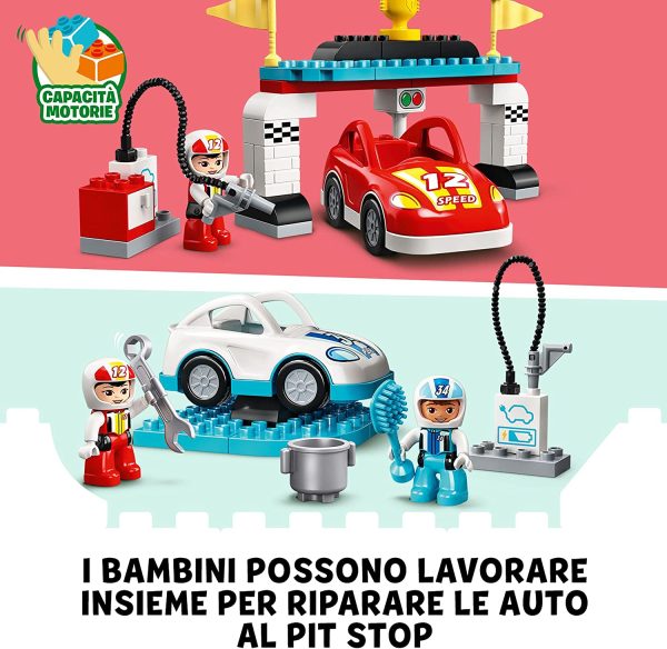 LEGO 10947 DUPLO Town Auto da Corsa Età 2+ - immagine 4