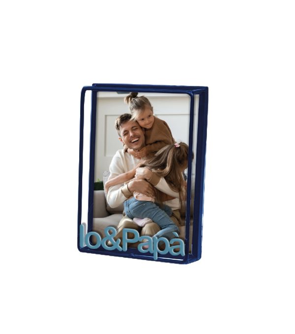 Festa del papà Portafoto Io & Papà 10.5x15x4.5cm