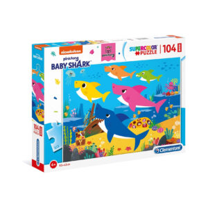 Clementoni Supercolor Puzzle Baby Shark 104 pezzi Età 4+