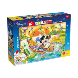 Lisciani Giochi Mickey Puzzle Doppia Faccia Supermaxi 60 Pezzi