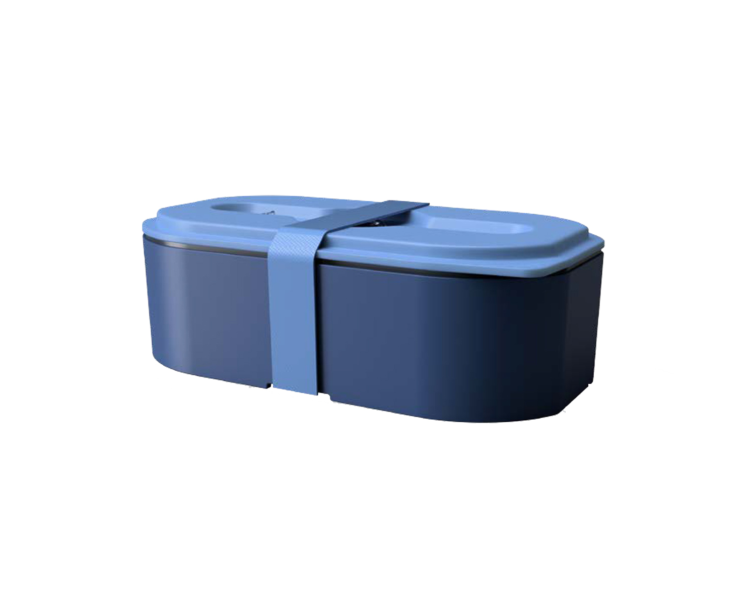I-Drink Porta pranzo singolo con fascia elastica On The Go Blu