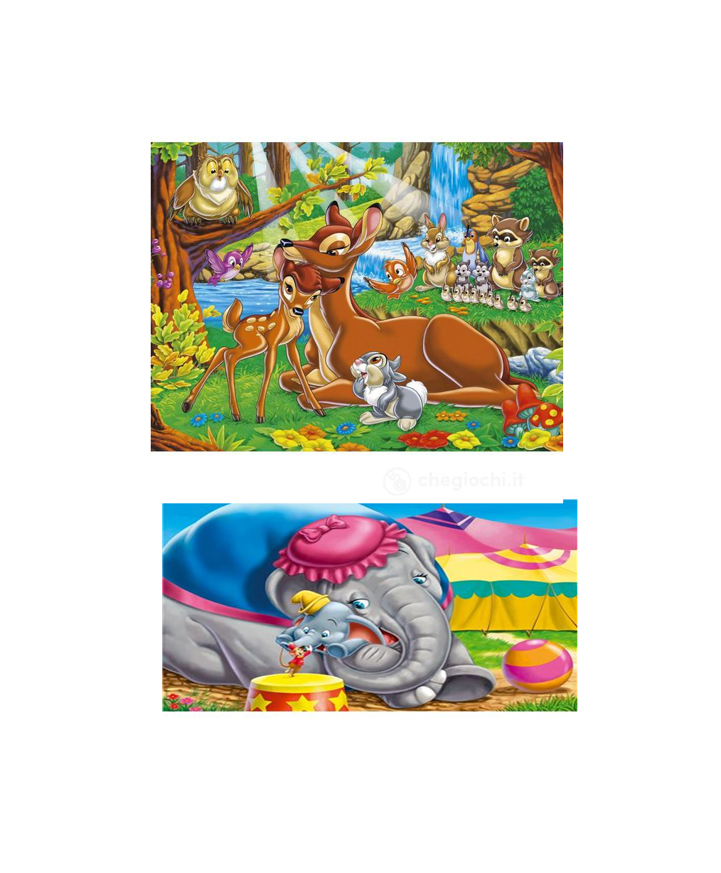 Clementoni SuperColor Bambi e Dumbo Puzzle 2x20 pezzi Età 3+
